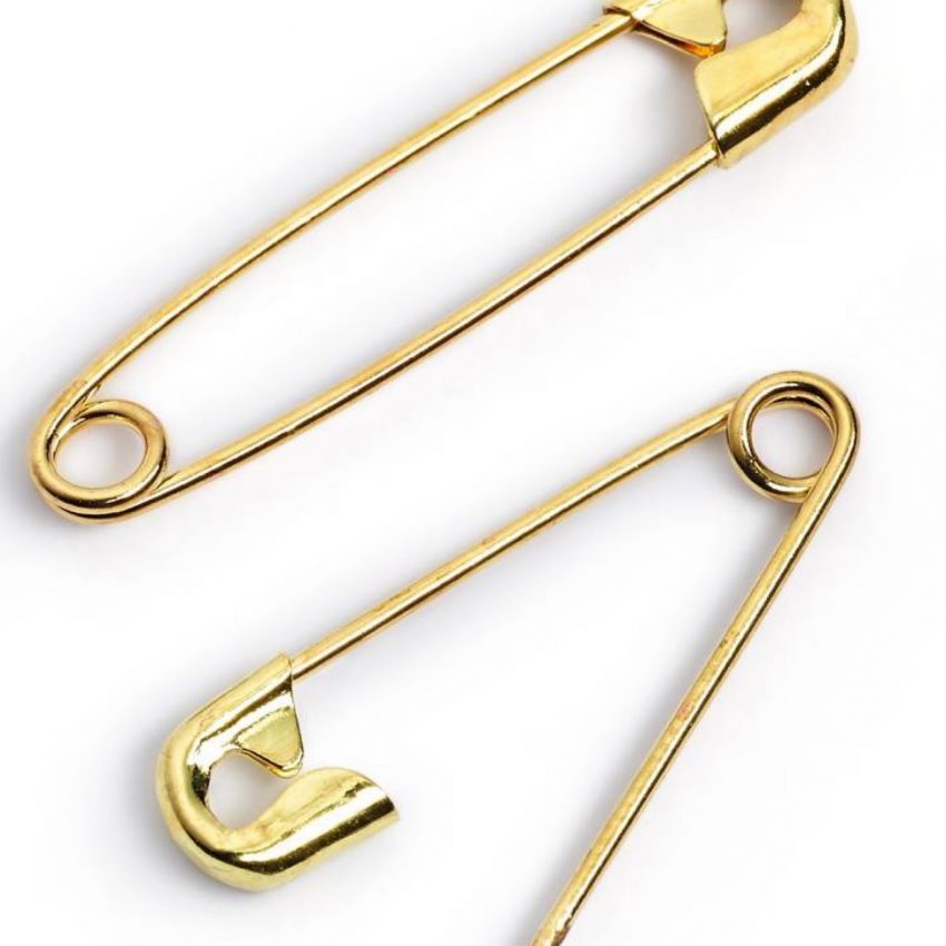 Safety Pins 192327mm Assorted Gold Coloured 30 Items All About